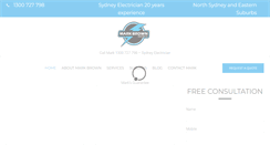 Desktop Screenshot of markbrownelectrical.com.au